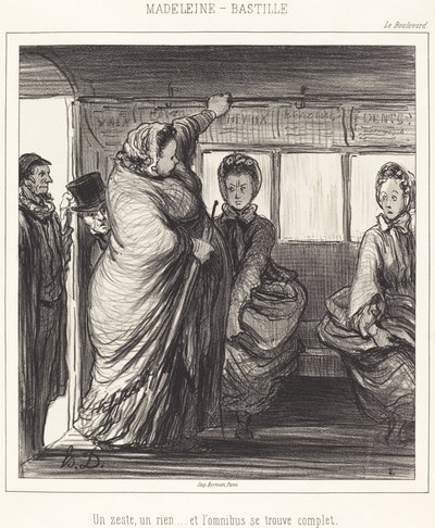 Madeleine-Bastille av Honoré Daumier
