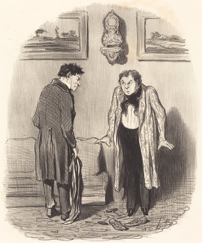 Men når jeg forteller deg at jeg ikke kan bevege føttene... av Honoré Daumier