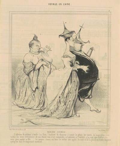 kinesisk bryllup av Honoré Daumier