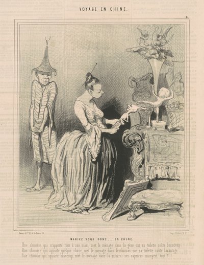 Så gift deg...i Kina av Honoré Daumier