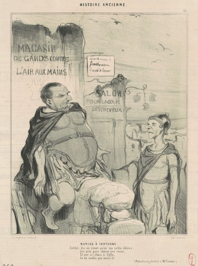 Marius i Kartago av Honoré Daumier