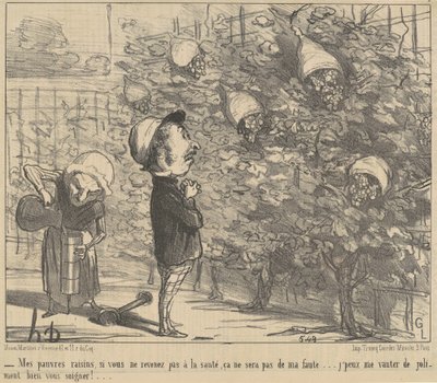 Mine dårlige grunner, hvis du ikke kommer tilbake til hoppet... av Honoré Daumier