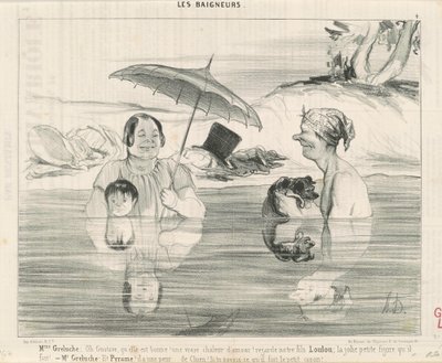 Fru Greluche: Å Gustave, så bra det er! av Honoré Daumier