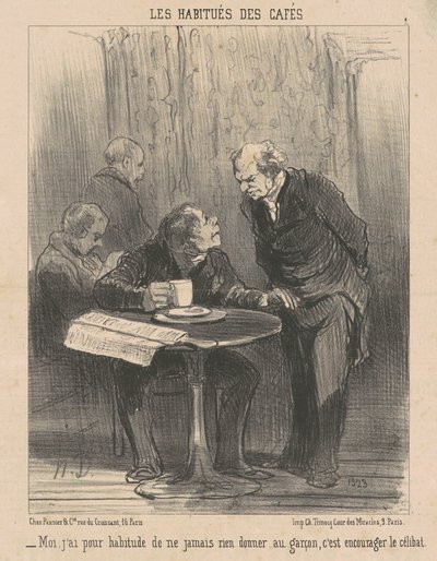 Jeg, jeg er vant til... å gi ingenting av Honoré Daumier
