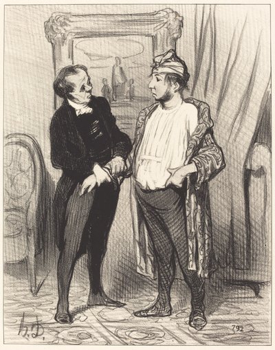 Min kjære, jeg forsikrer deg om at jeg... av Honoré Daumier
