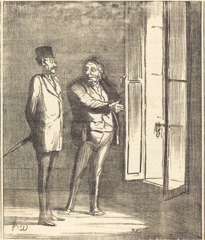 Sir vil ha det bra her... av Honoré Daumier