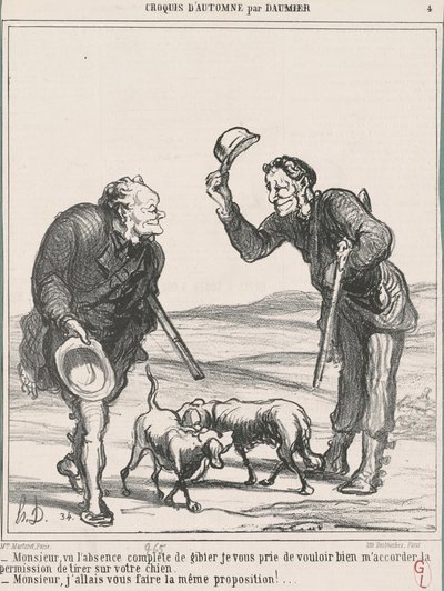 Sir, gitt fullstendig fravær... av Honoré Daumier