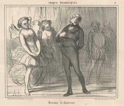 Regissøren Mossieu av Honoré Daumier