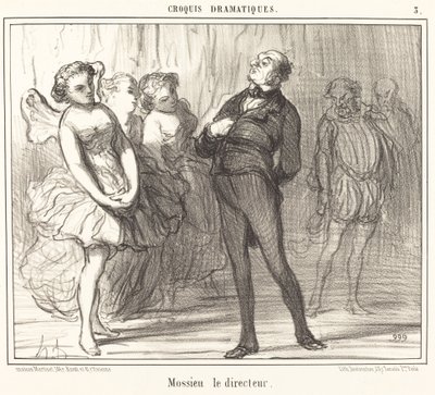 Regissøren Mossie av Honoré Daumier