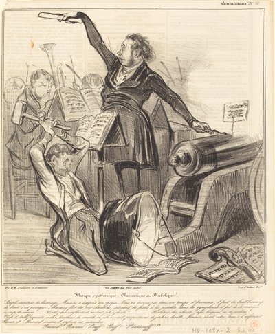 Pyroteknisk, karivarisk og diabolsk musikk av Honoré Daumier