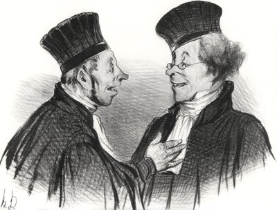 Min kjære! Du besvimte... beundringsverdig. Det gjorde virkelig et varig inntrykk!, 1838. av Honoré Daumier