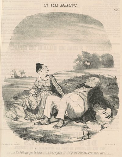 Ikke skrem ham Eudoxie... av Honoré Daumier