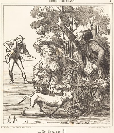 Ikke trekk!!! av Honoré Daumier