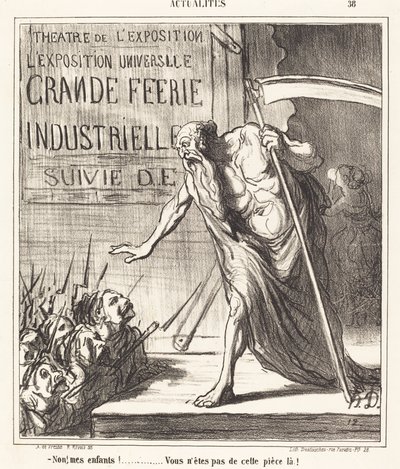 Nu... nu ești din camera aceea! norvegian av Honoré Daumier