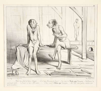 Vår gode allierte Pacha d av Honoré Daumier