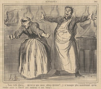 Vi er frie... av Honoré Daumier