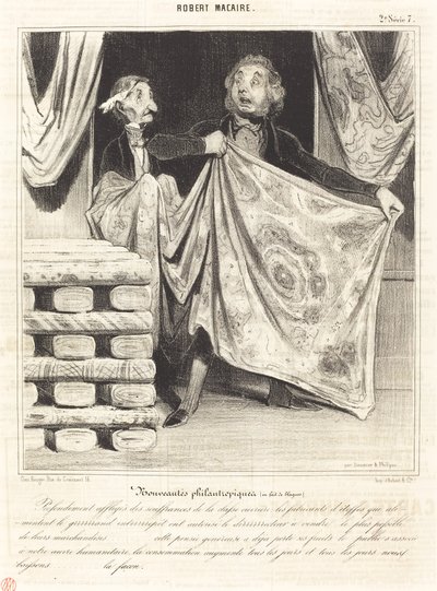 Filantropiske nyheter... av Honoré Daumier