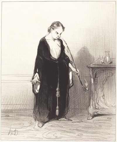 Å glede av opiumet som du henrykter fra meg!... av Honoré Daumier