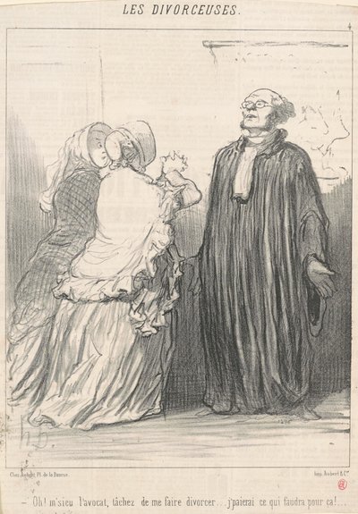 Åh! Herr advokaten, prøv å... av Honoré Daumier