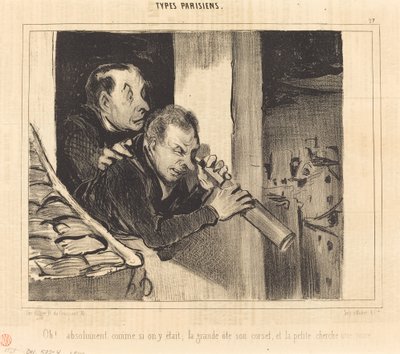 Å!... absolutt som om vi var der; den store... av Honoré Daumier