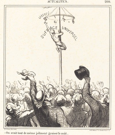 Vi hadde...pent smurt masten av Honoré Daumier