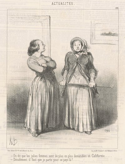 De sier pene kvinner er... av Honoré Daumier