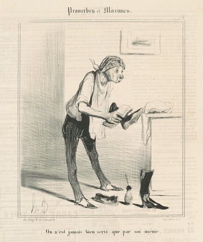 Vi er aldri godt tjent med annet enn oss selv av Honoré Daumier
