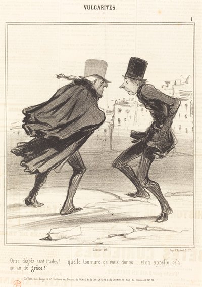 Elleve grader celsius! av Honoré Daumier