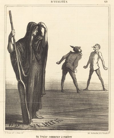 Hvor Venezia begynner å håpe av Honoré Daumier
