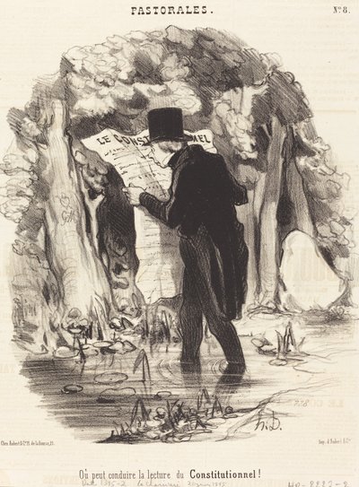 Eller kan lede lesingen av Grunnloven! av Honoré Daumier
