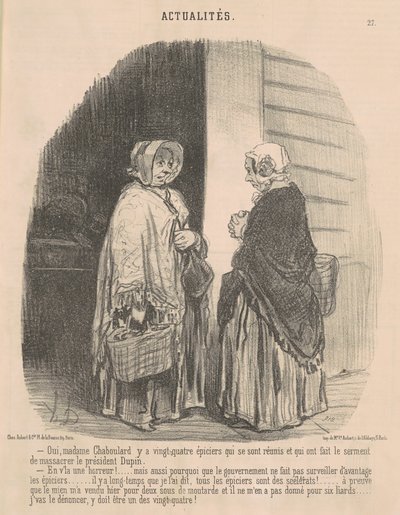 Ja, fru Chaboulard... av Honoré Daumier