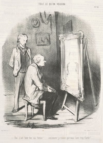 Ja det er det, min avdøde kone! ... av Honoré Daumier