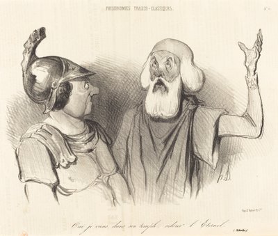 Ja, jeg kommer, i templet hans... av Honoré Daumier