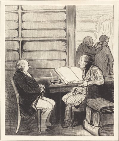 Ja, min kjære Monsieur Badoulard, jeg vil... av Honoré Daumier