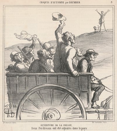 Åpning av jakten av Honoré Daumier