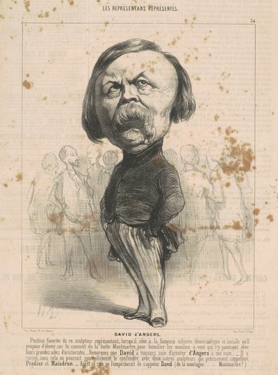 PJ David D'Angers av Honoré Daumier