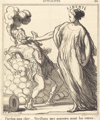 Unnskyld min kjære... av Honoré Daumier