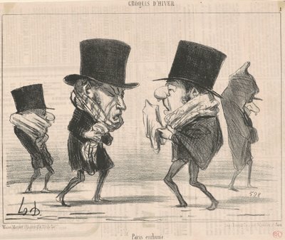 Paris er forkjølet av Honoré Daumier