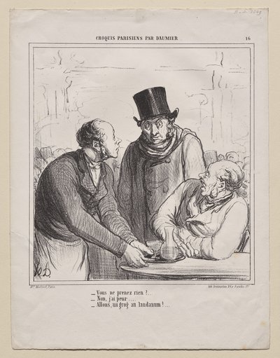 Parisian Sketches, plate 16: Du vil ikke ta noe? av Honoré Daumier
