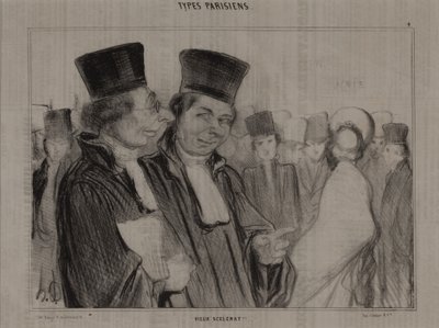 Parisiske typer, nei. 4: Gammel skurk! av Honoré Daumier