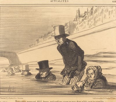 Parisere tar... sine forholdsregler... av Honoré Daumier