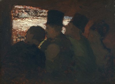 Parterre teaterpublikum, ca. 1858 av Honoré Daumier