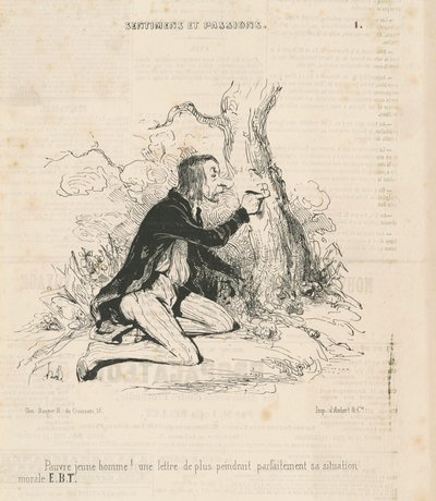 Stakkars unge mann! av Honoré Daumier
