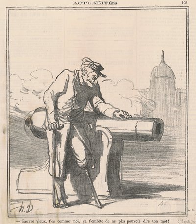 Stakkars gamle! Du er som meg... av Honoré Daumier