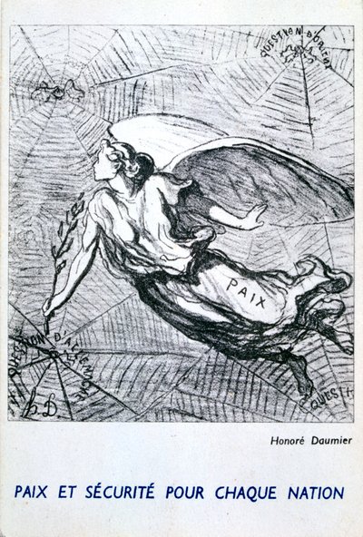 Fred og sikkerhet for hver nasjon av Honoré Daumier