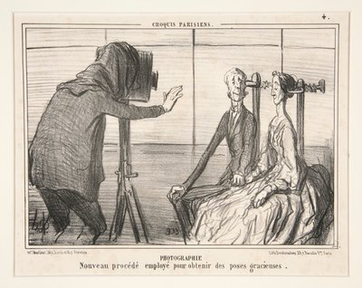 Fotografering. Ny prosess brukt for å oppnå grasiøse positurer, fra parisiske skisser av Honoré Daumier