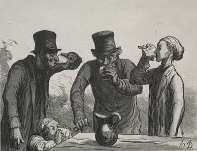 Drikkerens fysiologi: De fire aldre. av Honoré Daumier