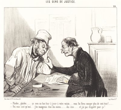 Be om... det vil være et godt triks å spille... av Honoré Daumier