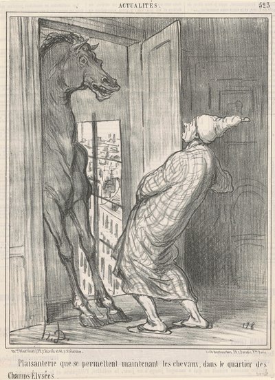 Spøk som tillater hverandre... av Honoré Daumier