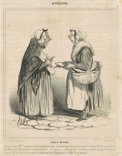 Mål og vekt av Honoré Daumier